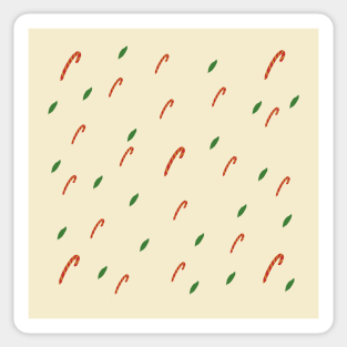 Christmas candy pattern Sticker